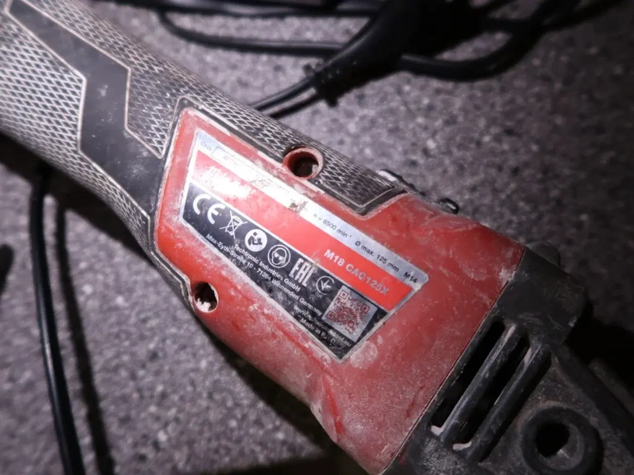 Billede 3 - Akku vinkelsliber MILWAUKEE M18 CAG125X med batteri og lader