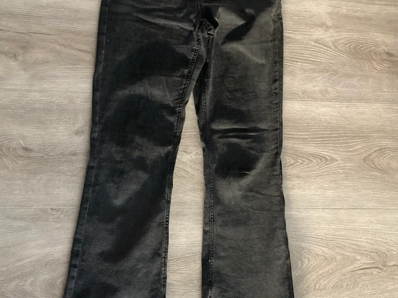 Billede 1 - Sorte/grå bukser med stræk og svaj w:27/l:32