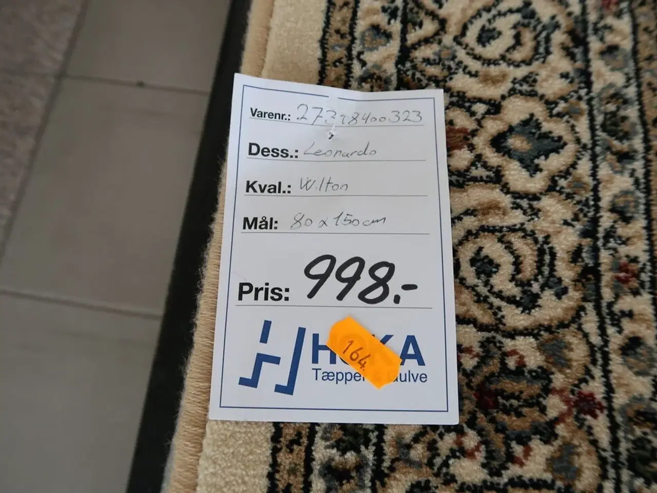 Billede 2 - Gulvtæppe LEONARDO Wilton