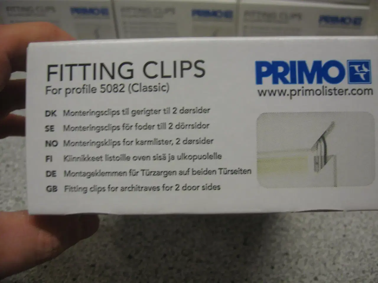 Billede 2 - PRIMO Fittings Clips for profil 5082