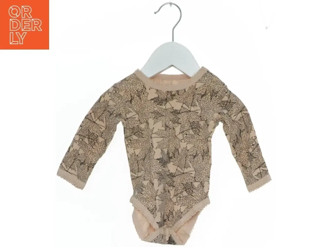 Billede 1 - Langærmet bodystocking med bladmønster fra Petit (str. 62)