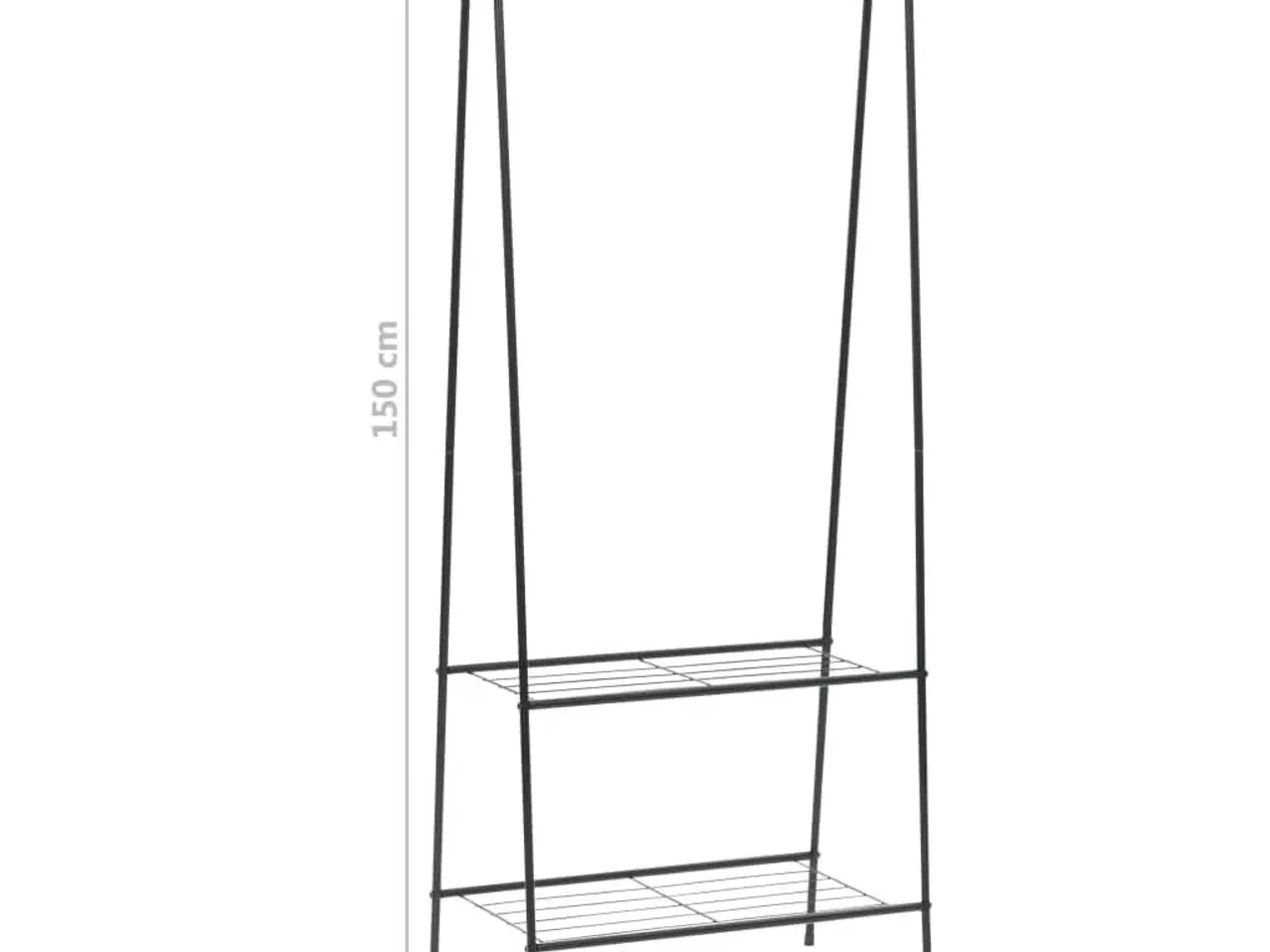 Billede 5 - Tøjstativ 59 x 35 x 150 cm sort