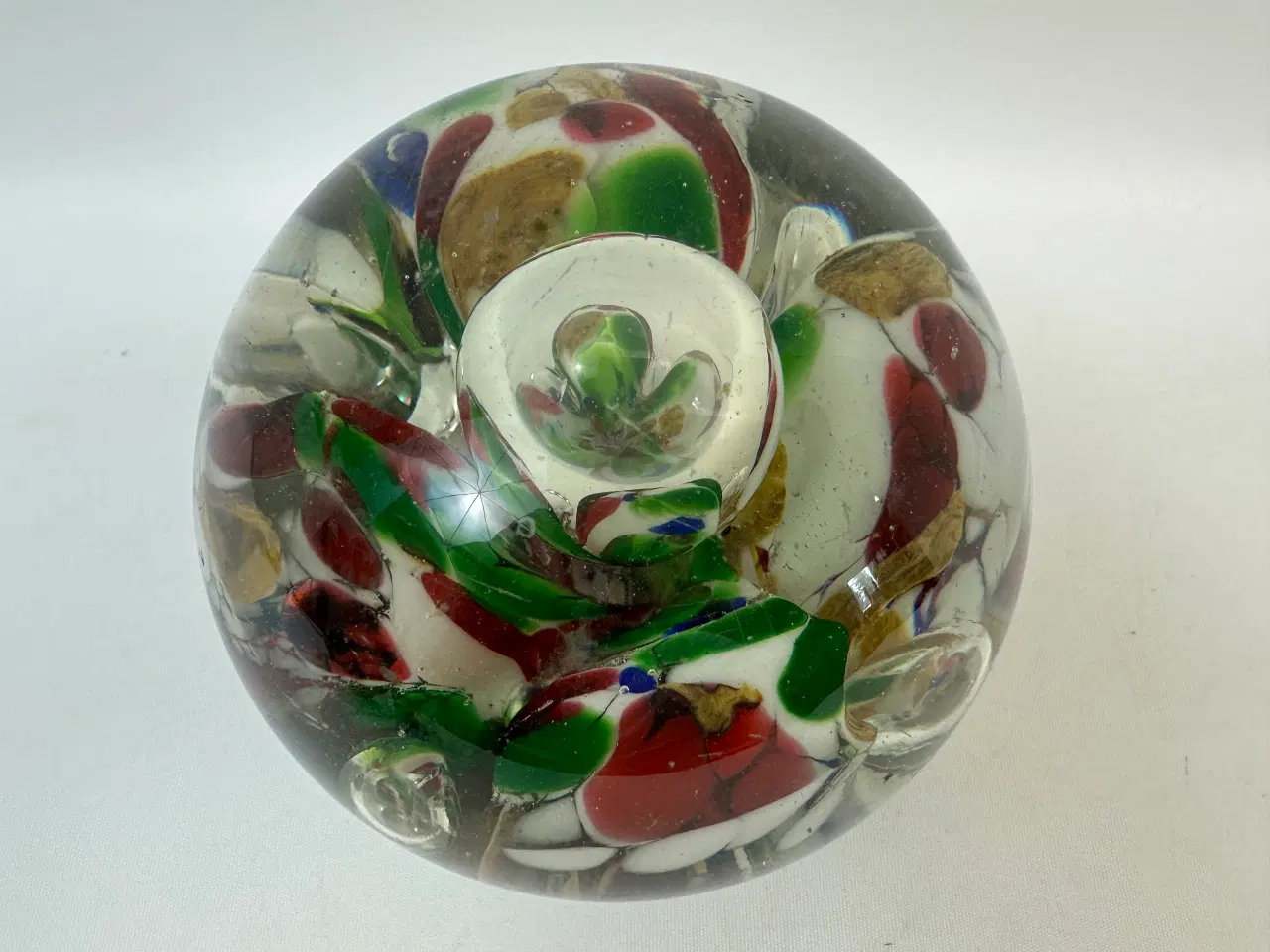 Billede 5 - Ældre brevpresse i glas