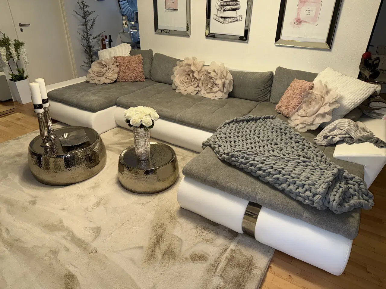 Billede 2 - U-Sofa med dobbelt chaiselong 