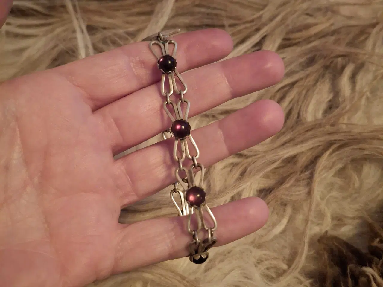 Billede 1 - 925S armbånd af Gunnar Pedersen med smukke sten