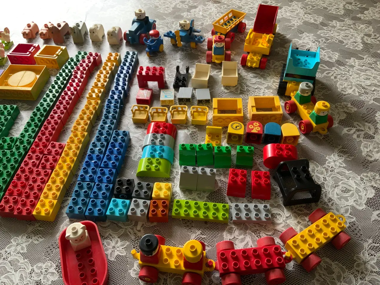 Billede 3 - STOR SAMLING LEGO DUPLO MED MASSER BILER/DYR OG KL