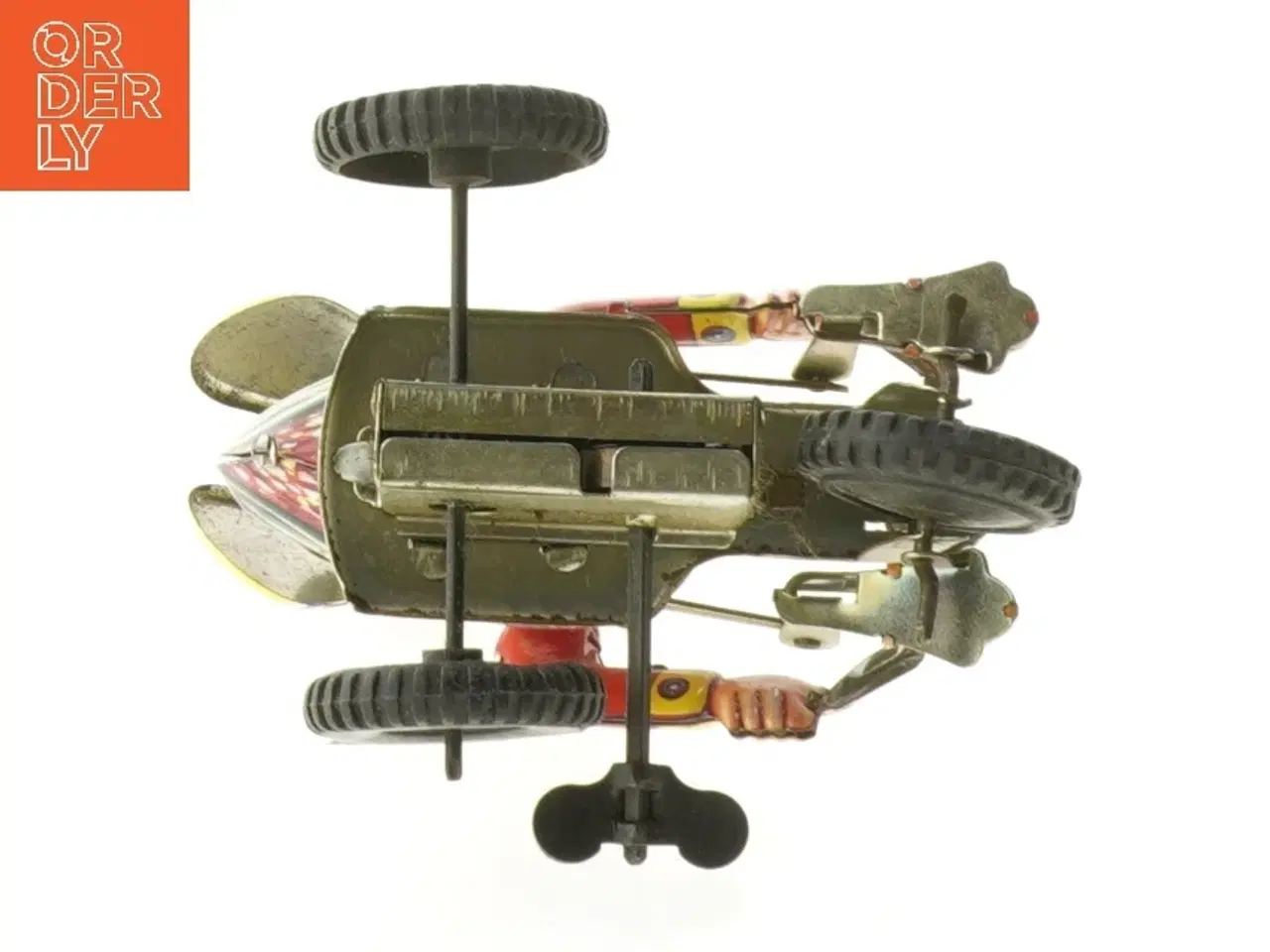 Billede 4 - Vintage blik legetøjsand på cykel fra BLIO (str. 20 cm)