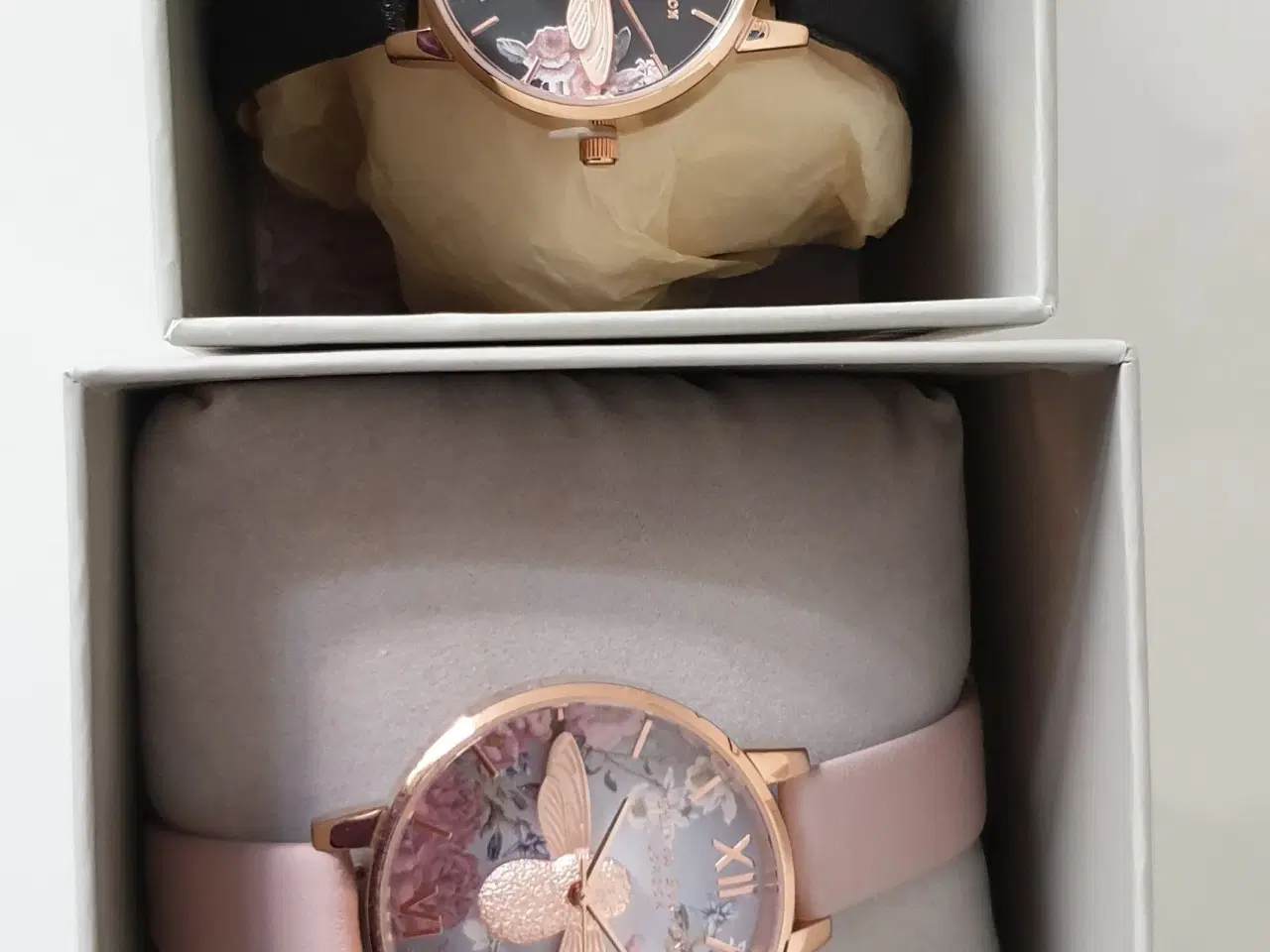 Billede 1 - NYE: Olivia Burton-ure i rosaguld og sort/lyserød