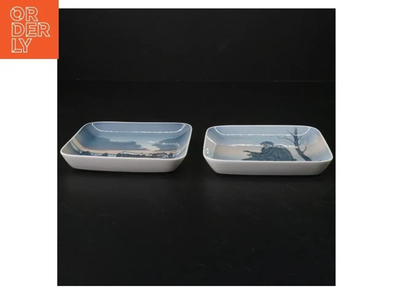 Billede 2 - Porcelænstallerkner med vintermotiv fra B&G (str. 12,5 cm)