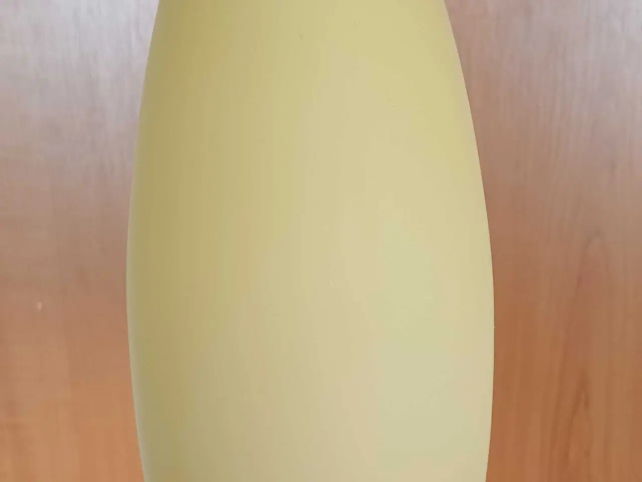 Billede 1 - Gul glas loftpendel med messingtop