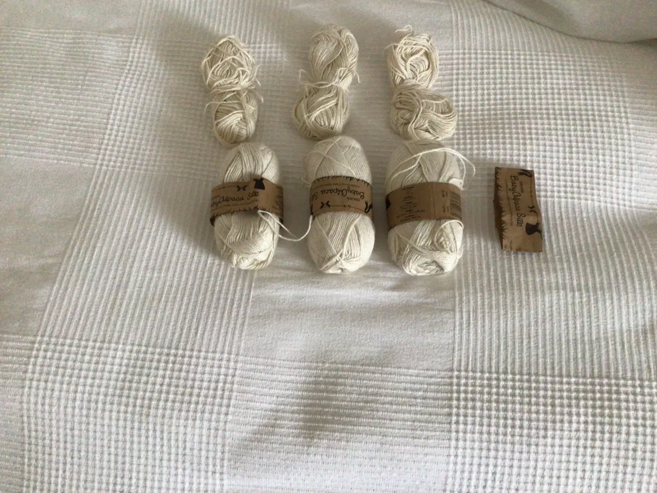 Billede 3 - Blandet fint garn bl.a. alpaca silk, alpaca, bomul