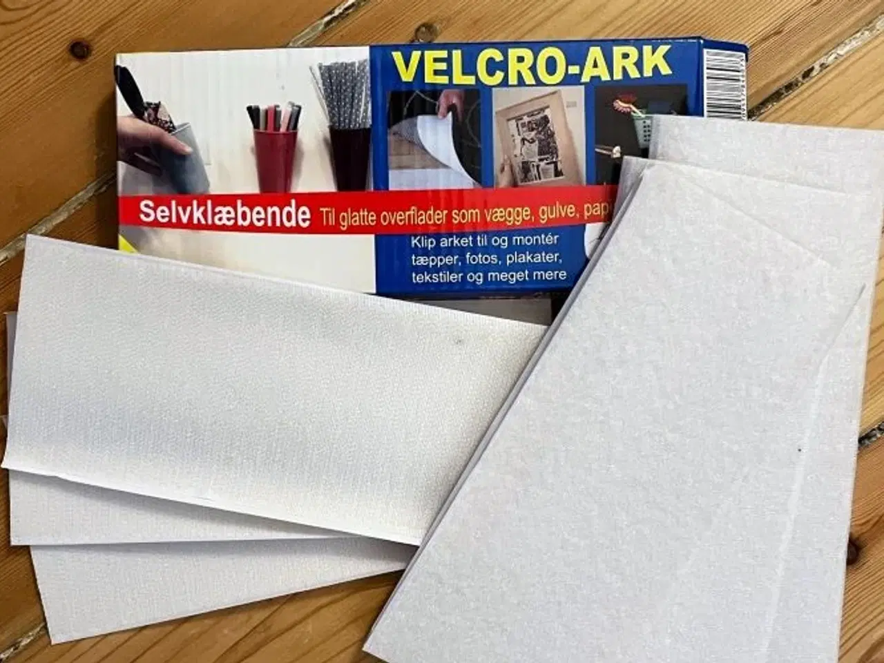 Billede 4 - 2x3 ark med selvklæbende velcro
