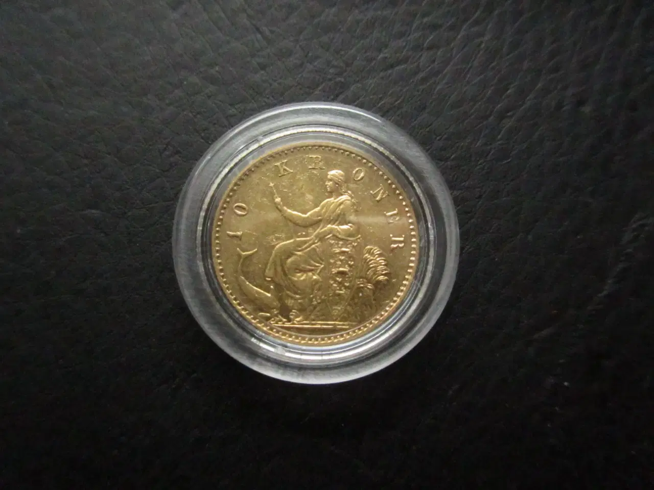Billede 2 - 10 kroner 1877 guld, sværeste årstal! FAST PRIS