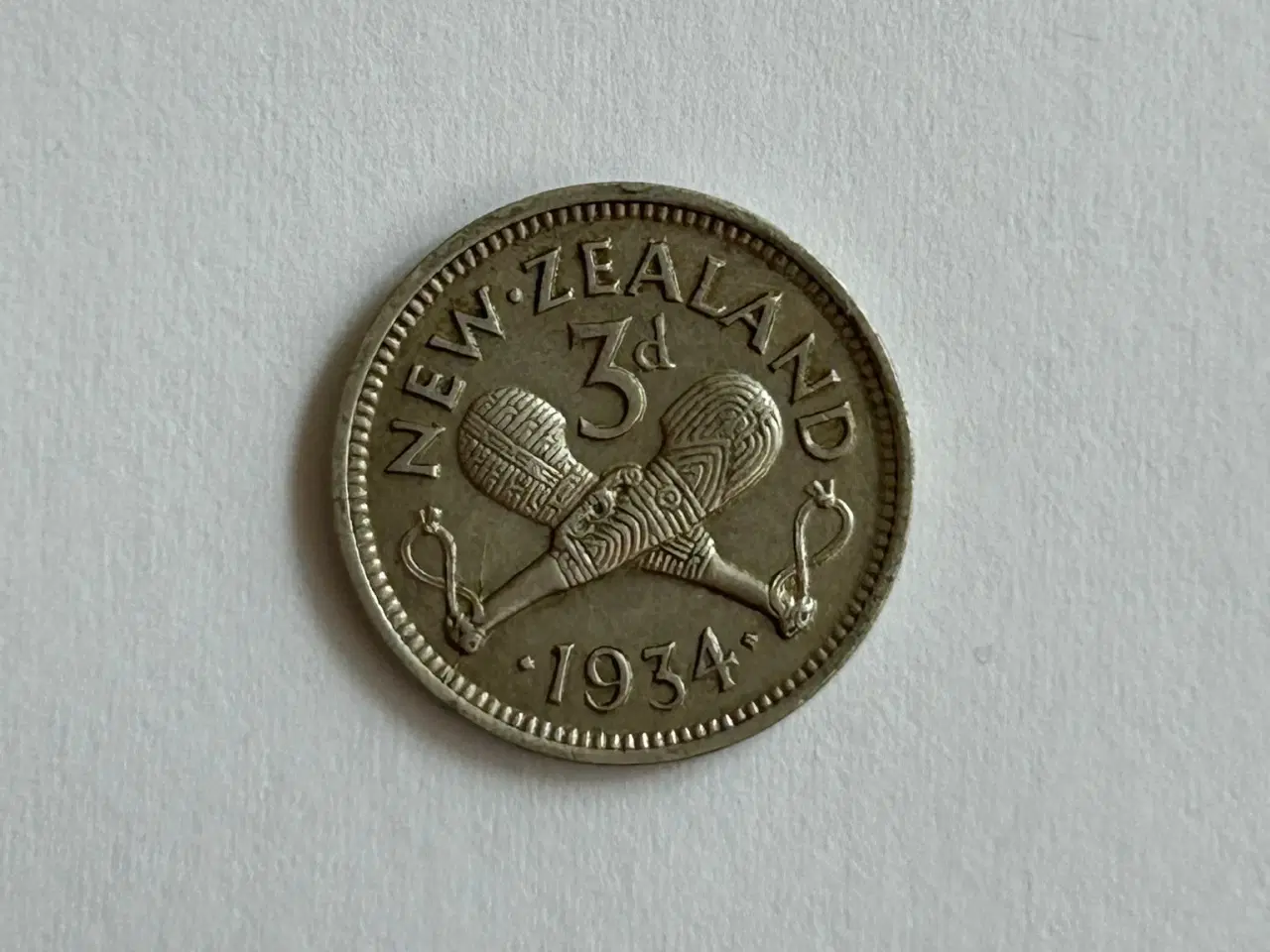 Billede 1 - 3 Pence New Zealand 1934
