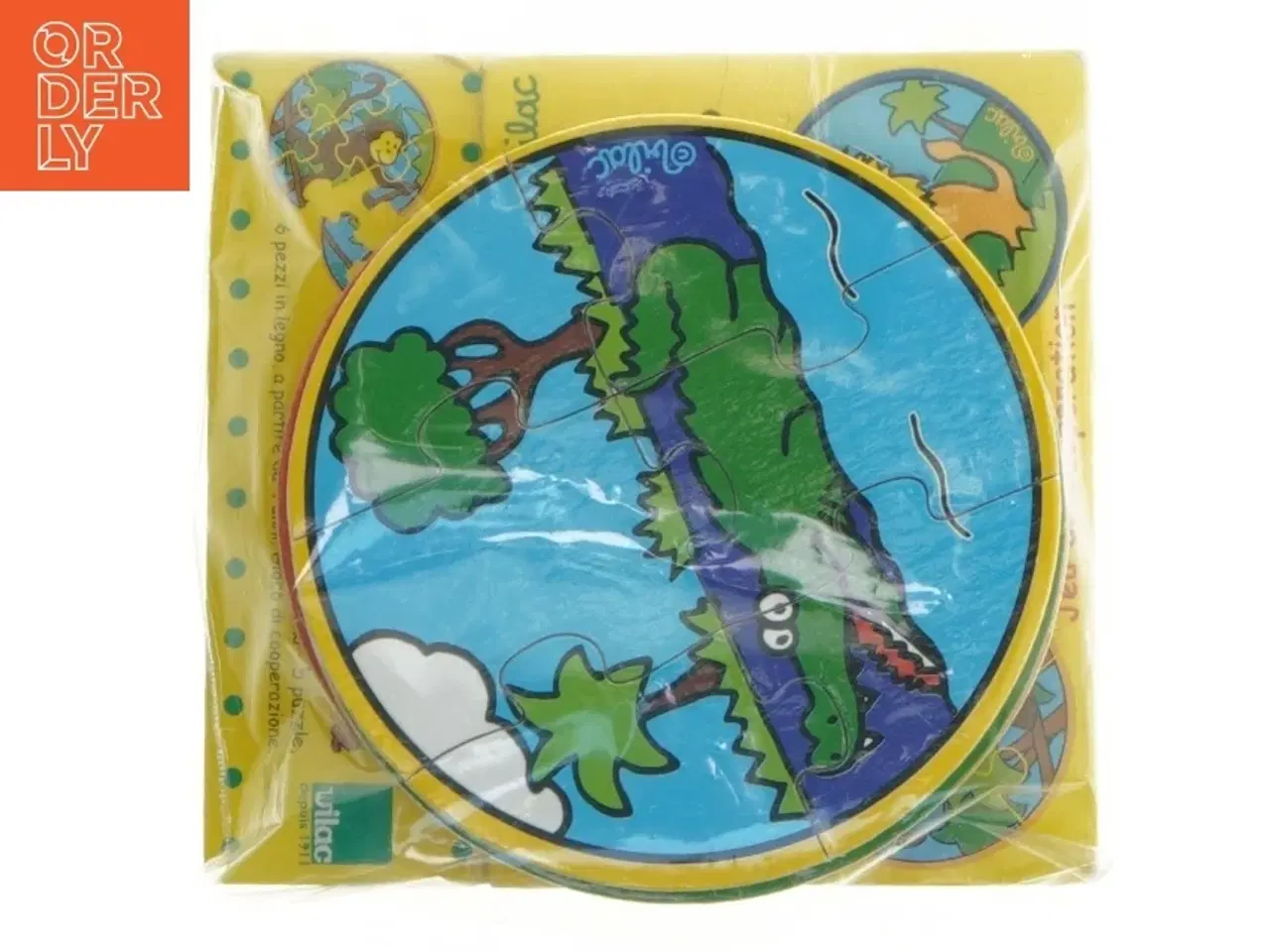 Billede 2 - Puslespil, 5 små træpuslespil