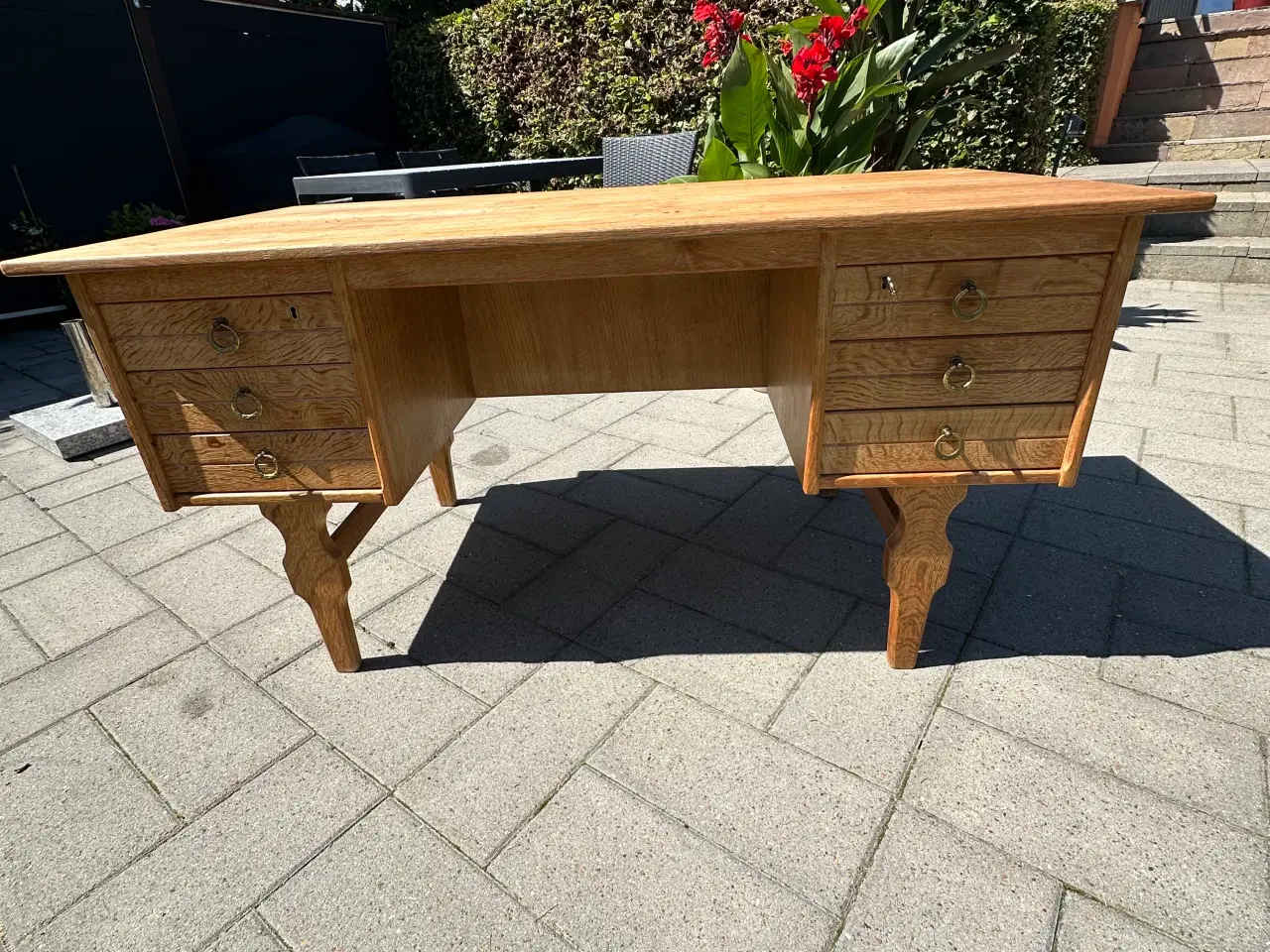 Billede 6 - Skrivebord i egetræ 