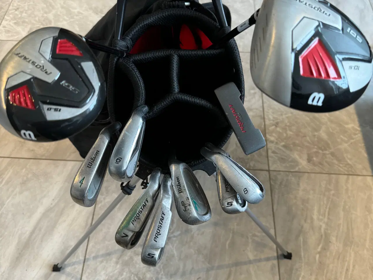 Billede 4 - Golftaske + køller (Wilson Prostaff SGI)