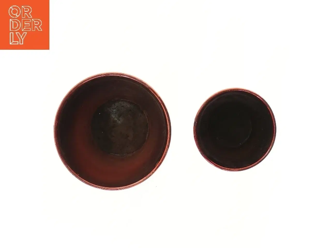 Billede 2 - Røde glas vaser sæt fra Krifon (str. 2 stk Ø 13,5 & 19 cm længde 12 & 16 cm)