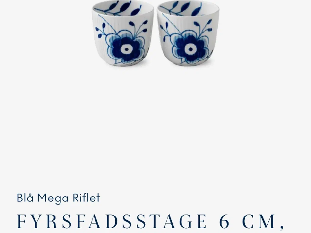 Billede 1 - Royal Copenhagen Fyrfadsstage 2 stk