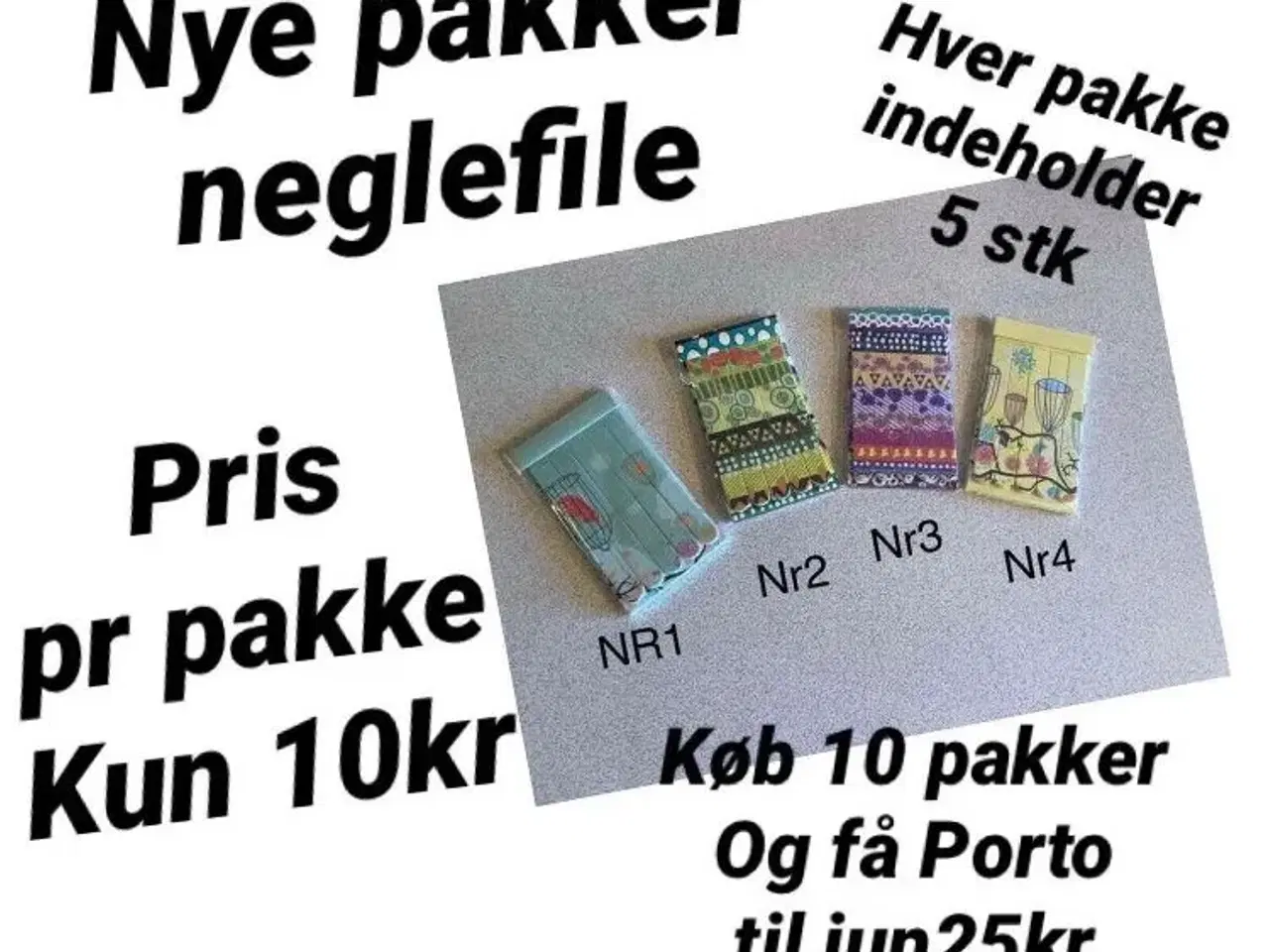 Billede 1 - Nye pakker neglefile