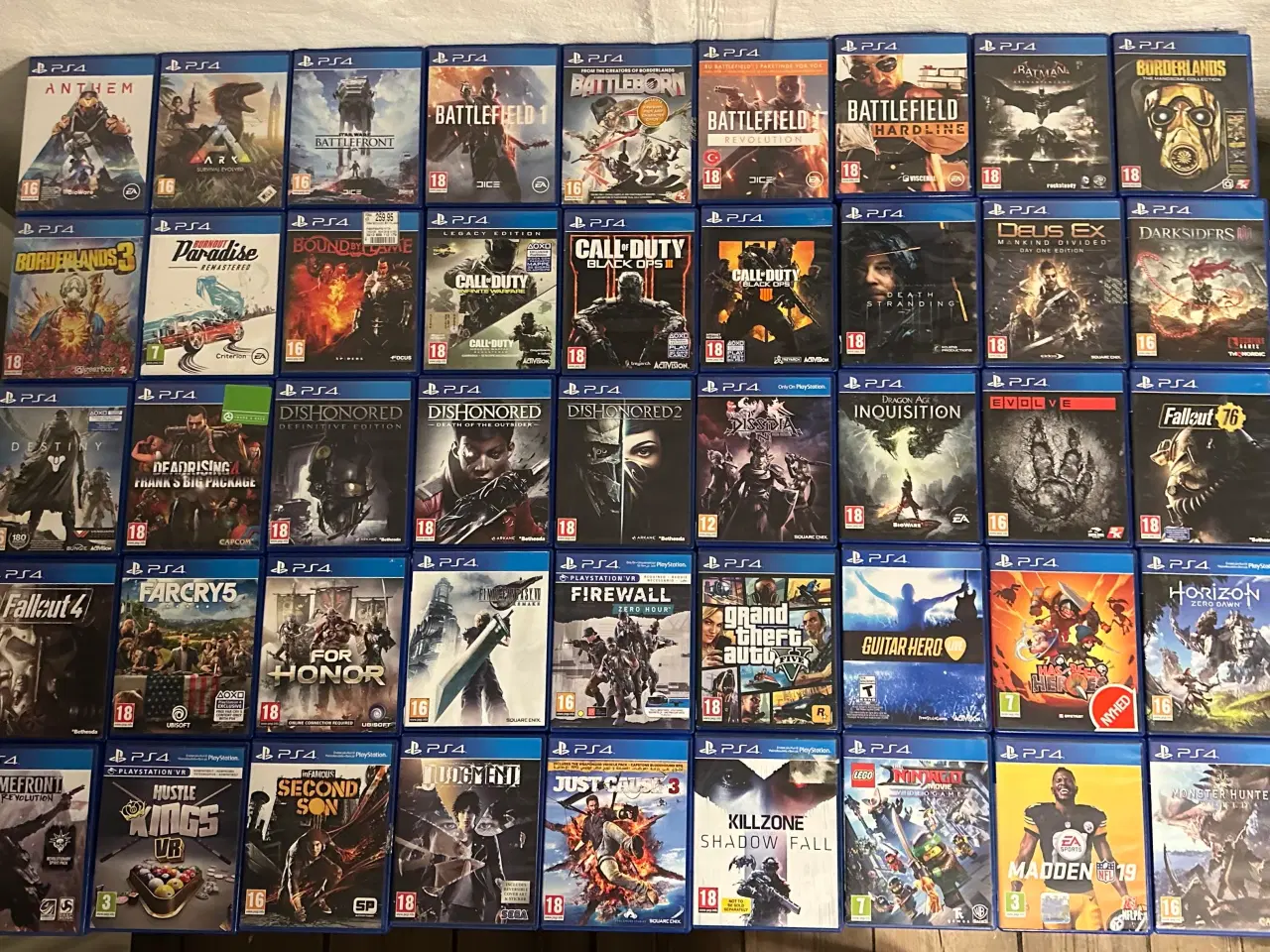 Billede 2 - 83 Stk Playstation 4 / PS4 Spil. De fleste til 100
