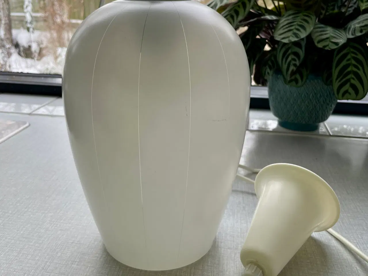 Billede 1 - Lampe/pendel glas 50’erne eller 60’erne