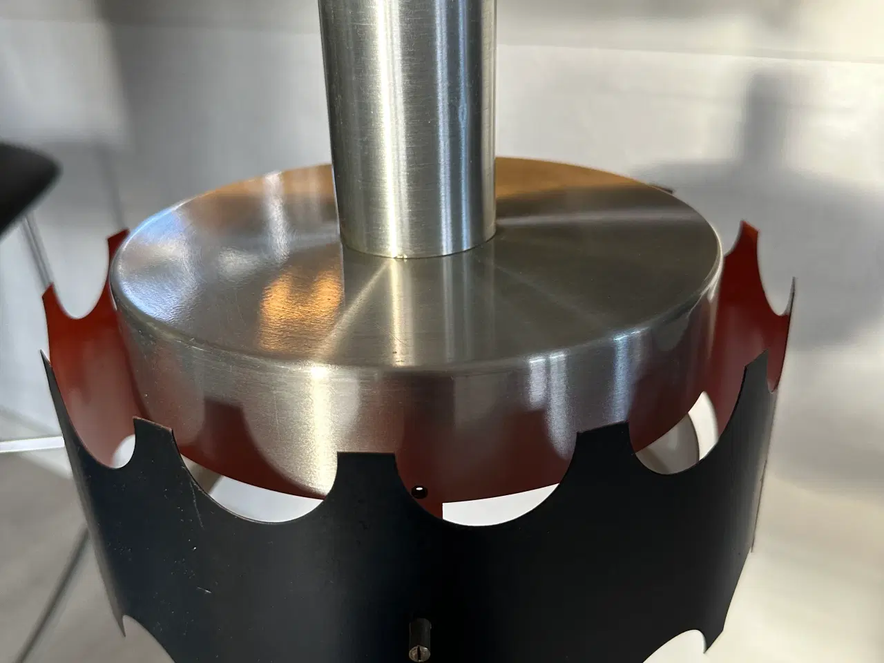 Billede 1 - Retro loftlampe i stål 