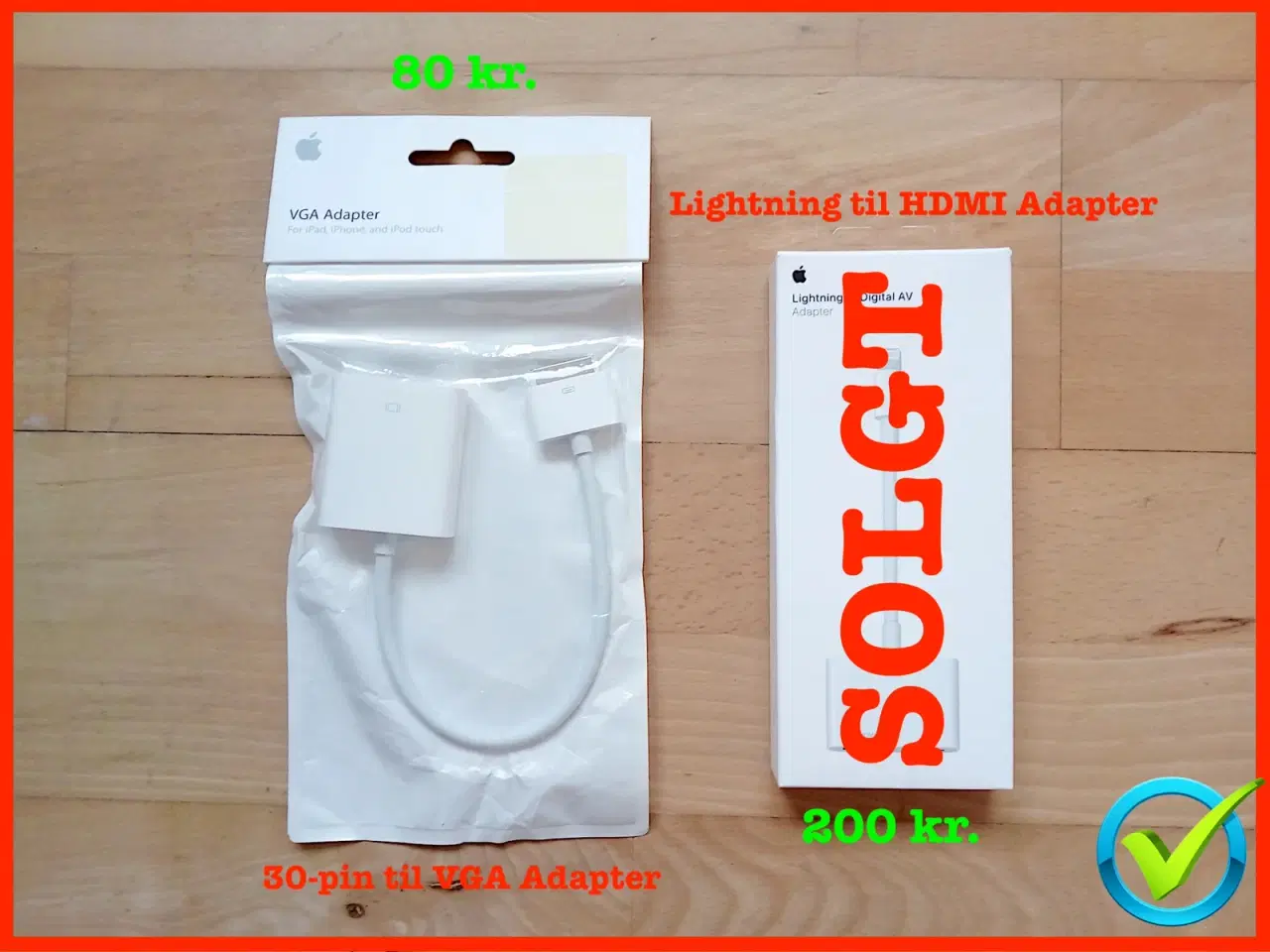 Billede 1 - Helt ny og uåbnet Original Apple 30-pin til VGA Ad