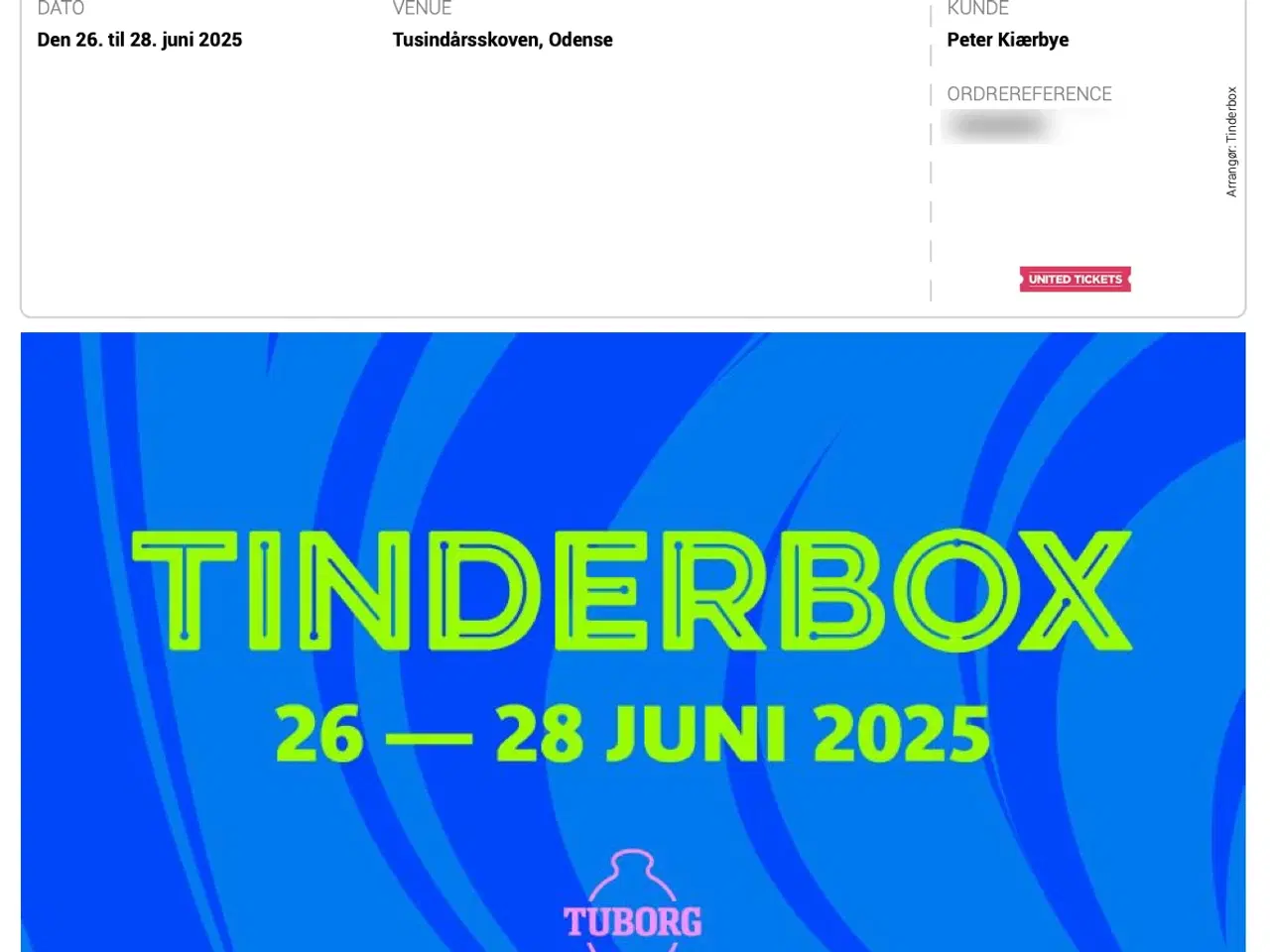 Billede 1 - Tinderbox 2025 partoutbillet