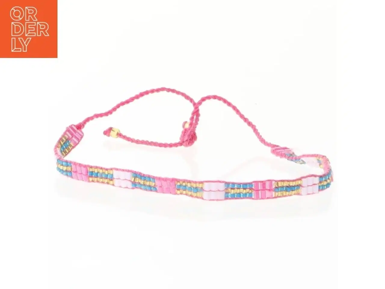 Billede 3 - Håndlavet armbånd i perler (str. 26 cm)