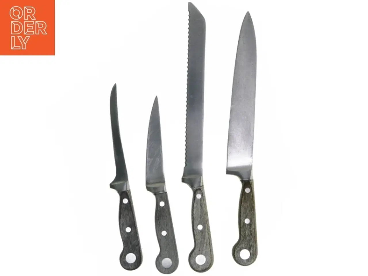 Billede 1 - Sæt med køkkenknive fra IKEA (str. 35 cm og. 37 cm og. 26 cm og. 25 cm)