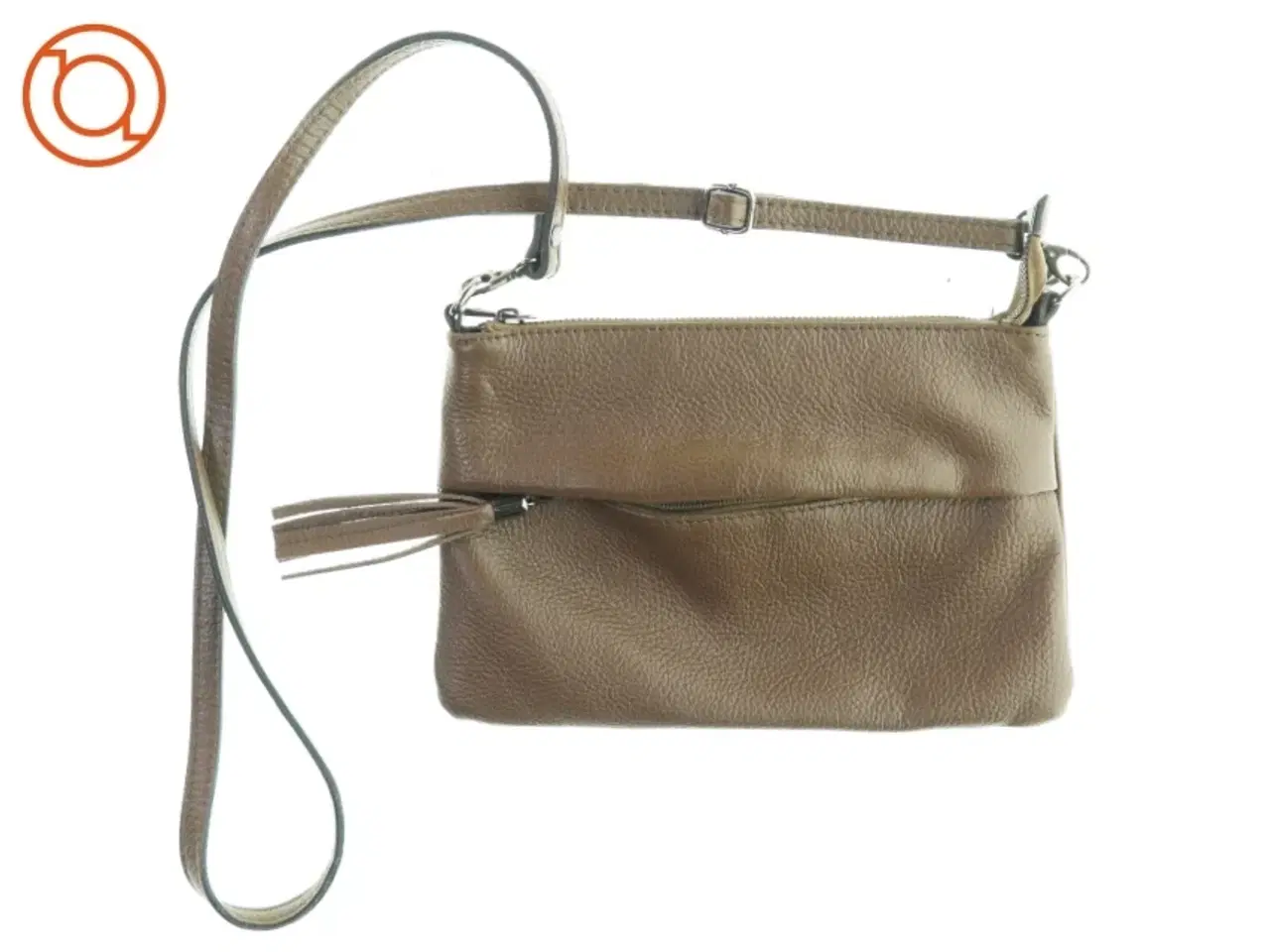 Billede 1 - Lille lædertaske (str. 27 X 18cm)