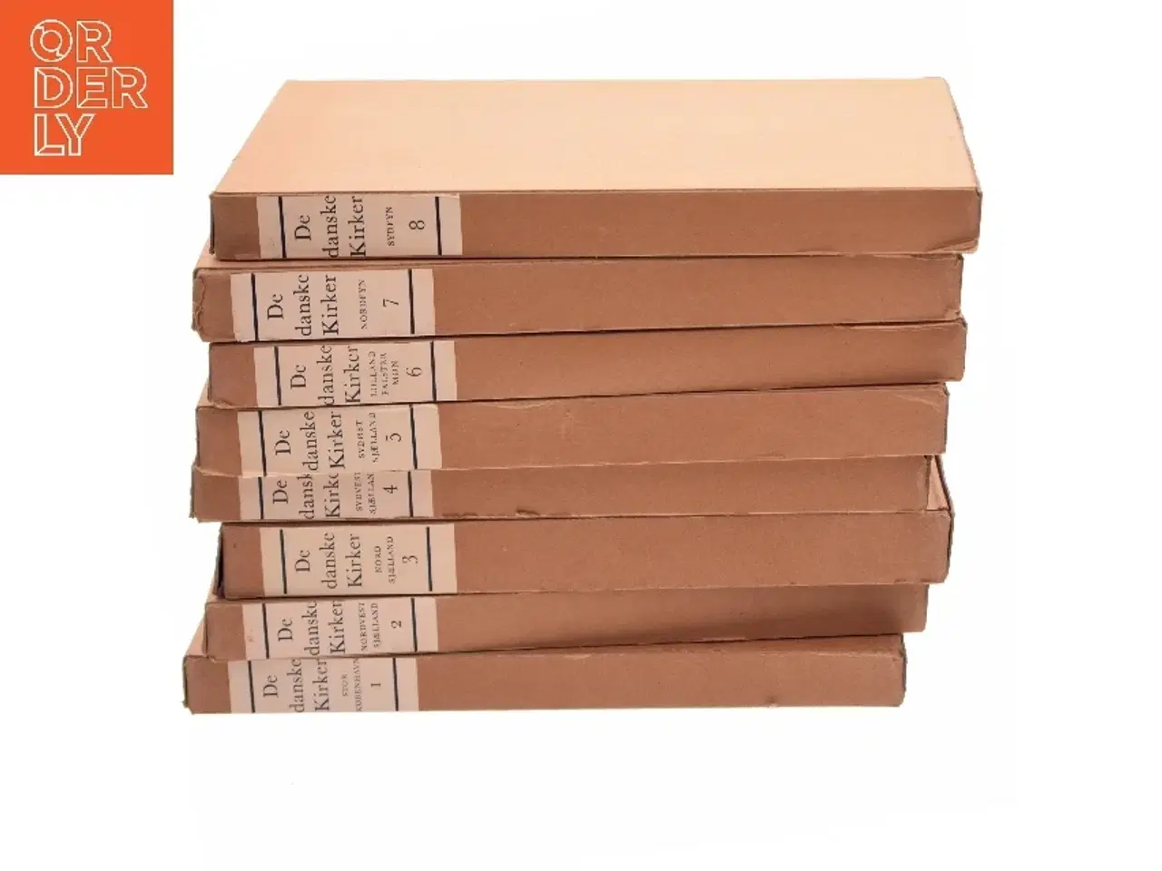 Billede 1 - De danske kirker af <Bogkommissionen under ledelse af V. H. Galster< (Bog)
