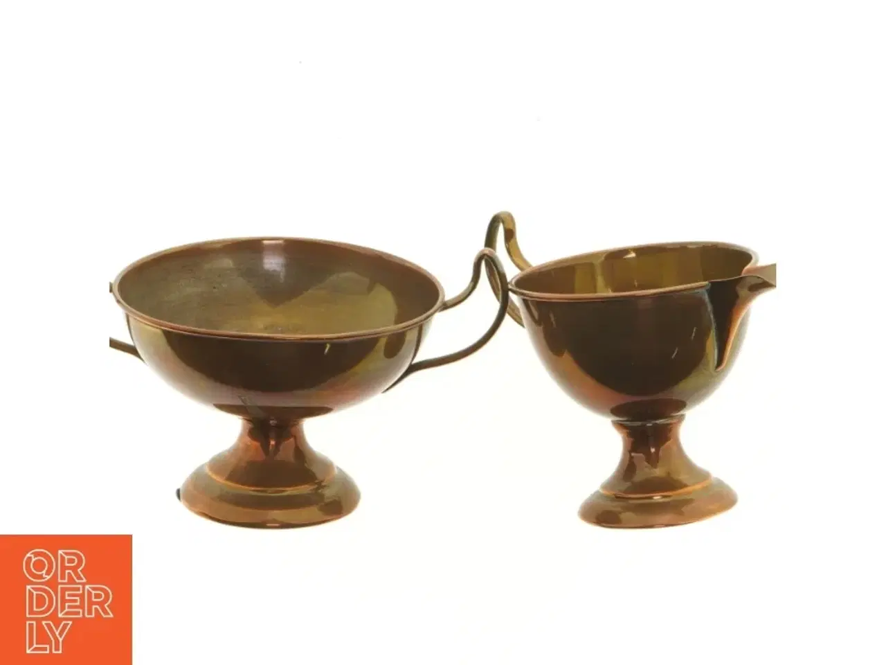 Billede 5 - Sæt med skål og kande i bronze (str. 8 cm)