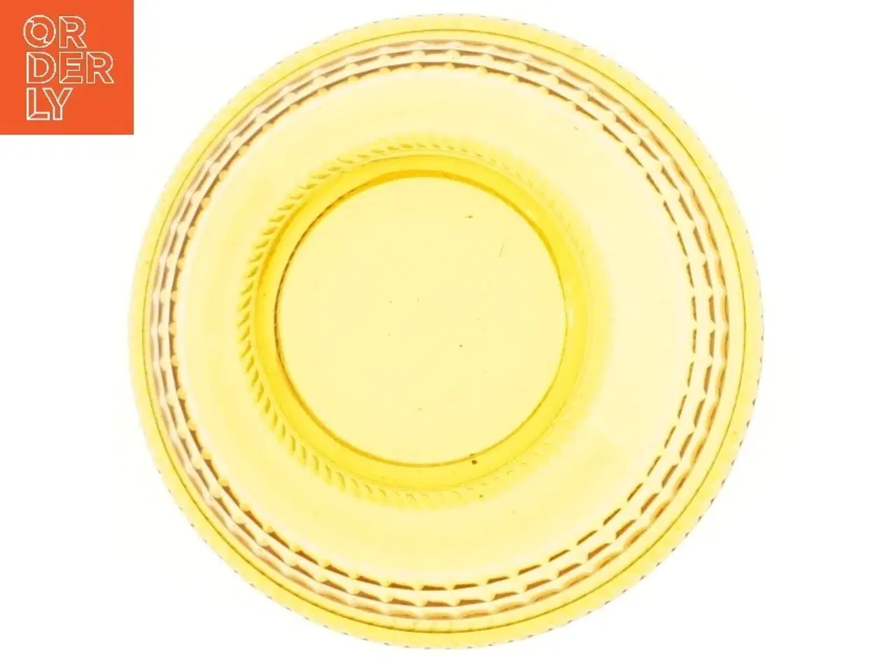 Billede 2 - Amber farvet skål i glas (str. Ø 18 cm)