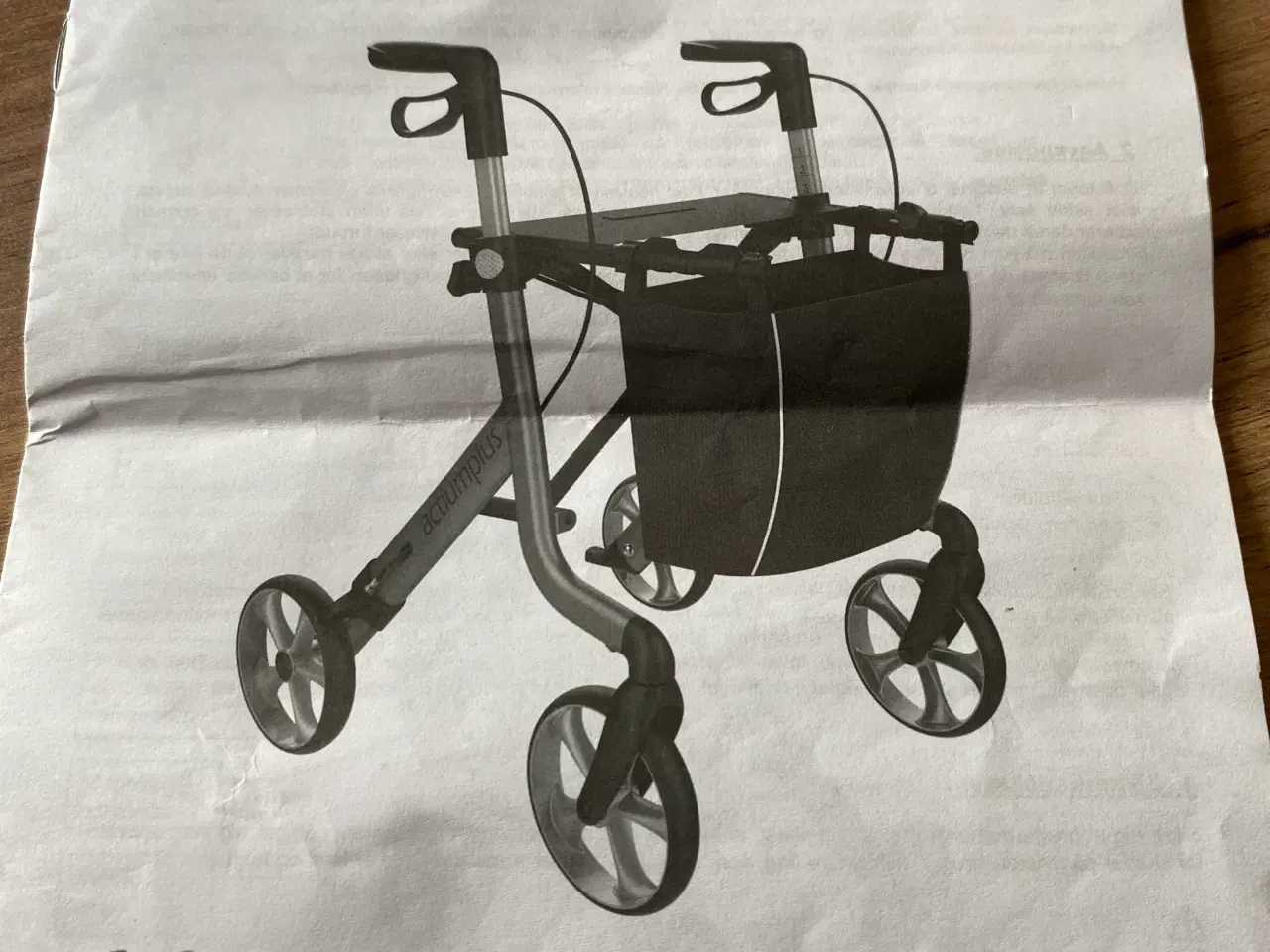 Billede 4 - Letvægts aluminium Rollator 