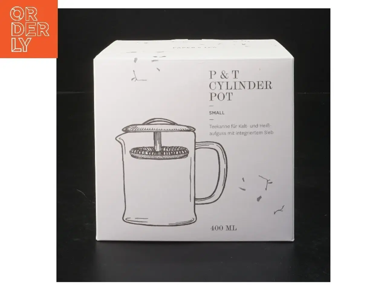 Billede 1 - Cylinder tepotte 400 ml fra Paper & Tea (str. 12 cm)