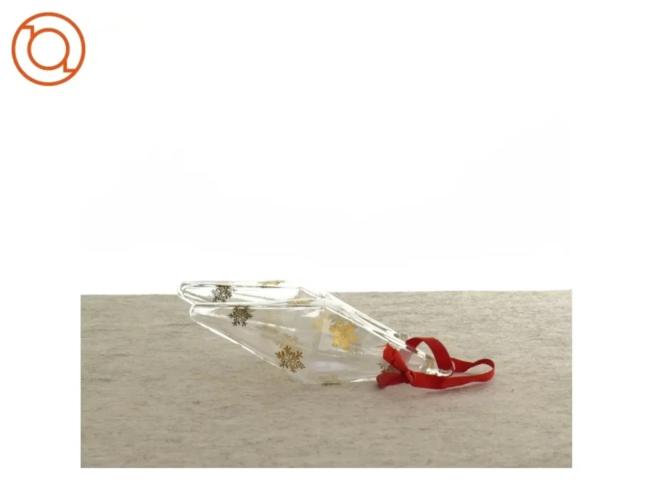 Billede 2 - Samleobjekter: Julepynt fra Holmegaard: Golden Christmas glaspynt (str. 12 cm)