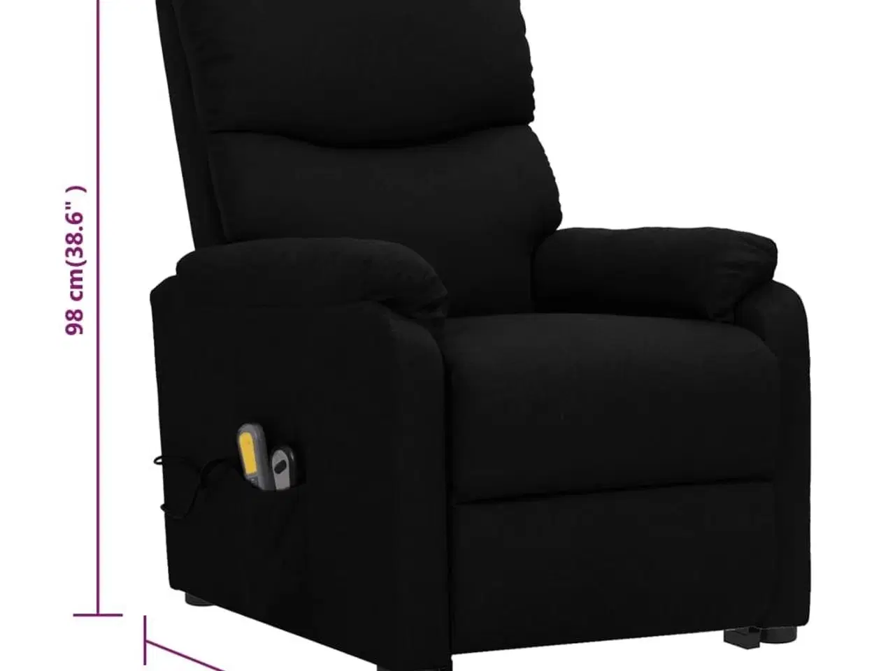 Billede 12 - Løftestol med massagefunktion stof sort