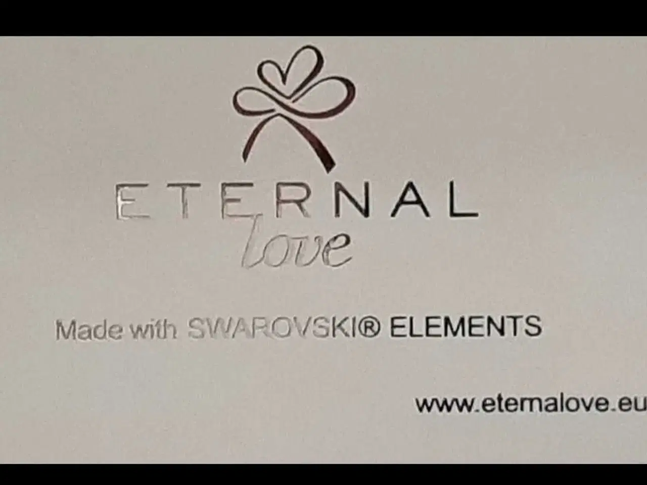 Billede 3 - Swarovski Eternal lov halskæde 