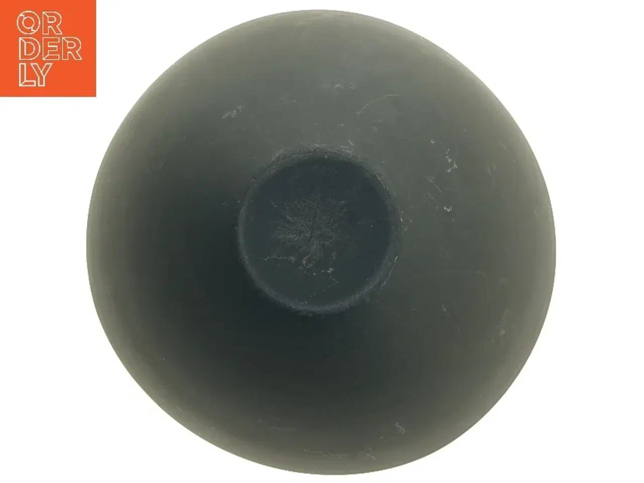Billede 2 - Sort og hvid metal skål (str. Ø 25 cm)