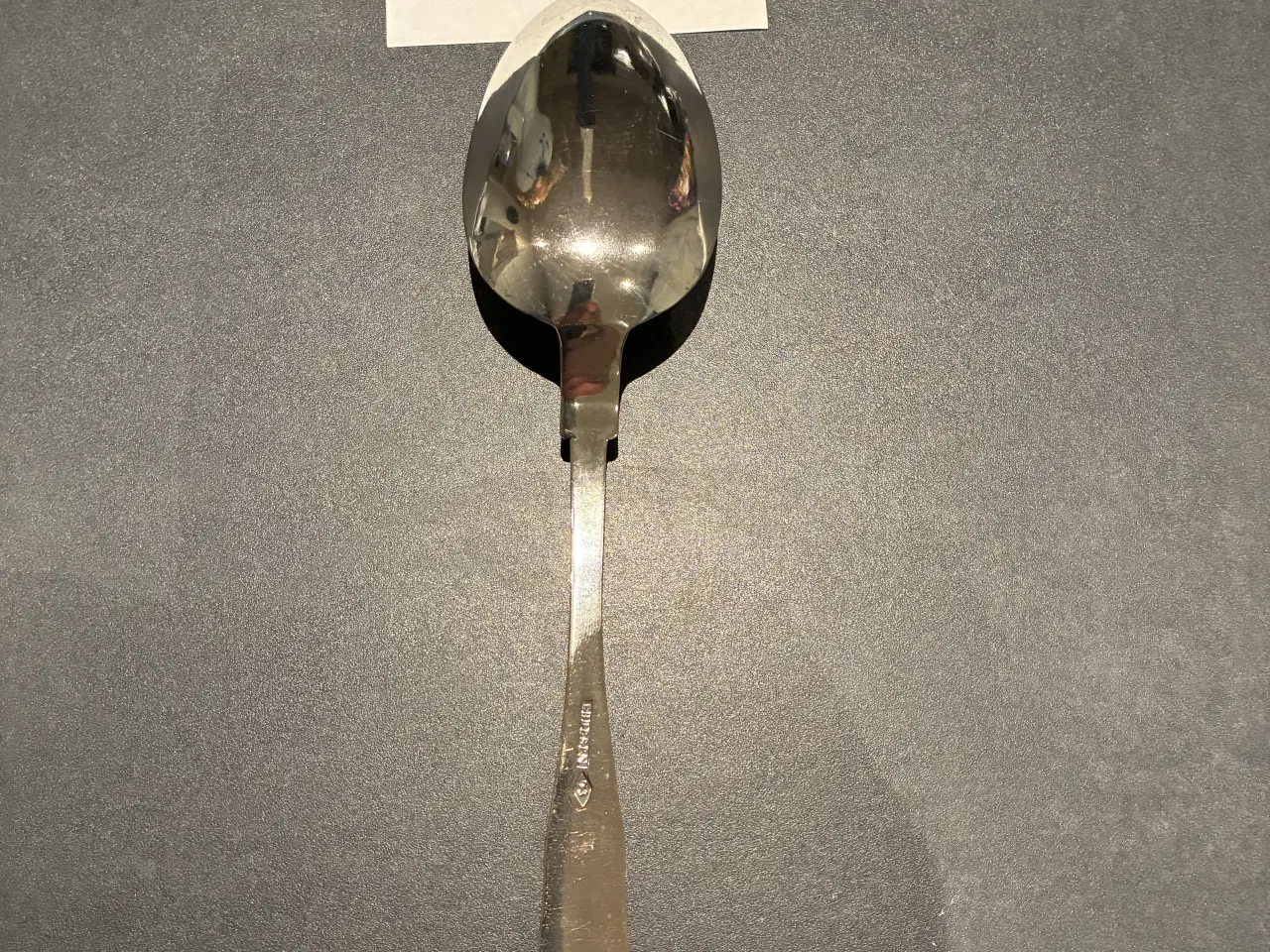 Billede 3 - Gammel dobbeltriflet middagsske i sølv