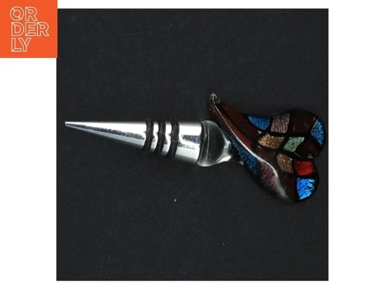 Billede 5 - Flaskeprop i muranoglas fra Venedig (str. 11 cm)