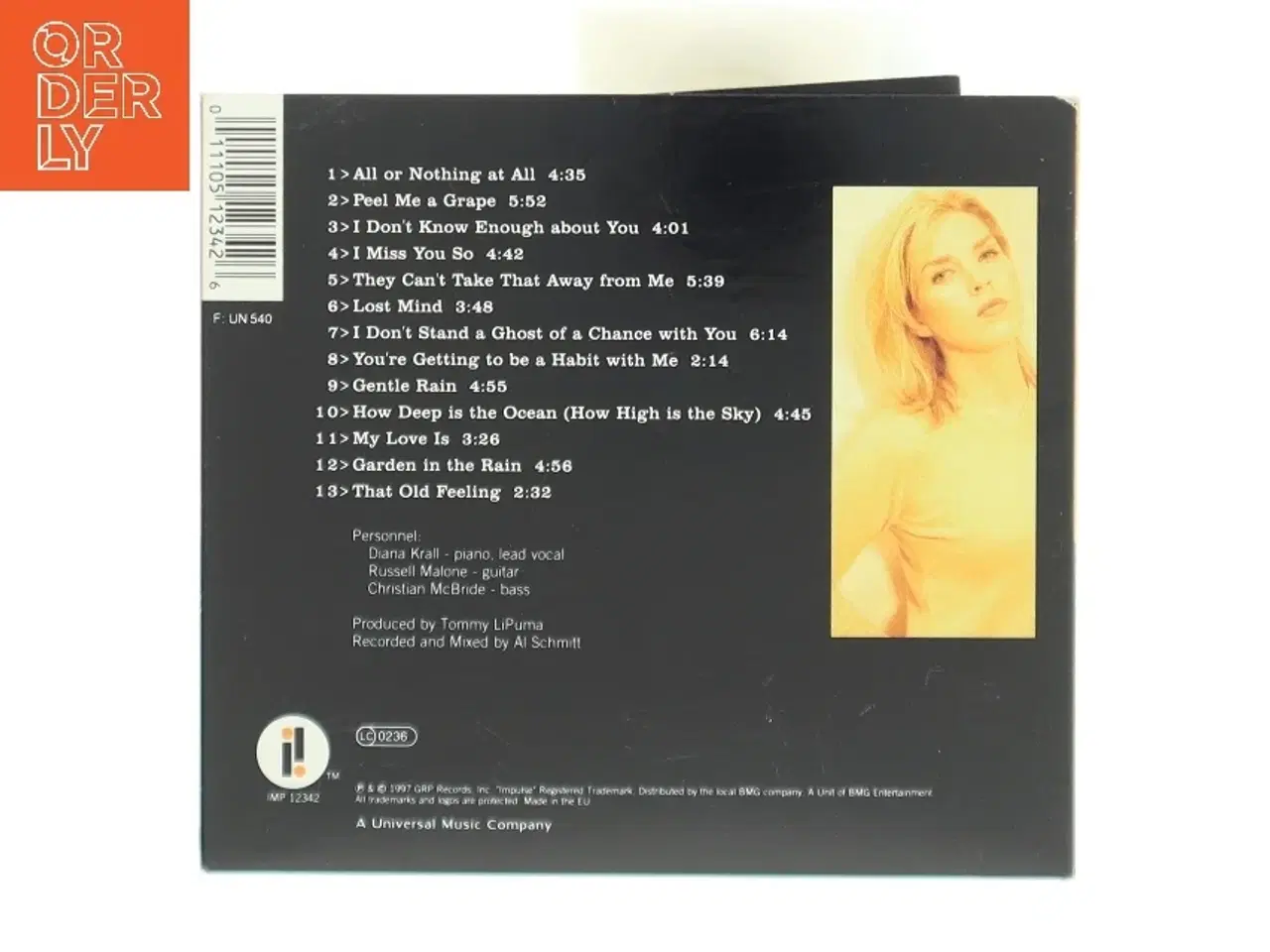 Billede 2 - Diana Krall - Love Scenes CD fra Impulse!