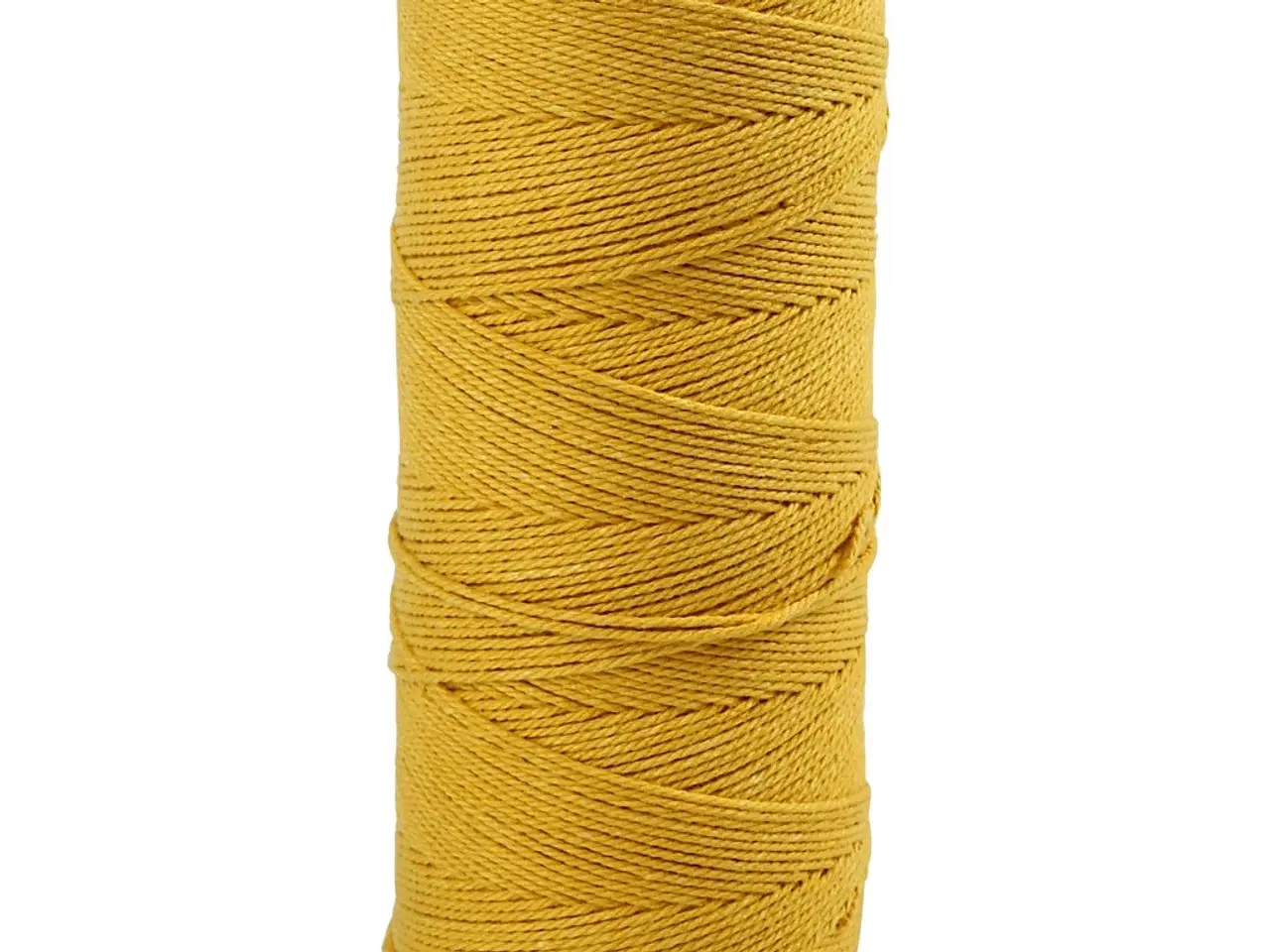 Billede 1 - Knyttegarn, L: 315 M, tykkelse 1 mm, Tynd kvalitet 12/12, gul, 220g/ 1 ngl.