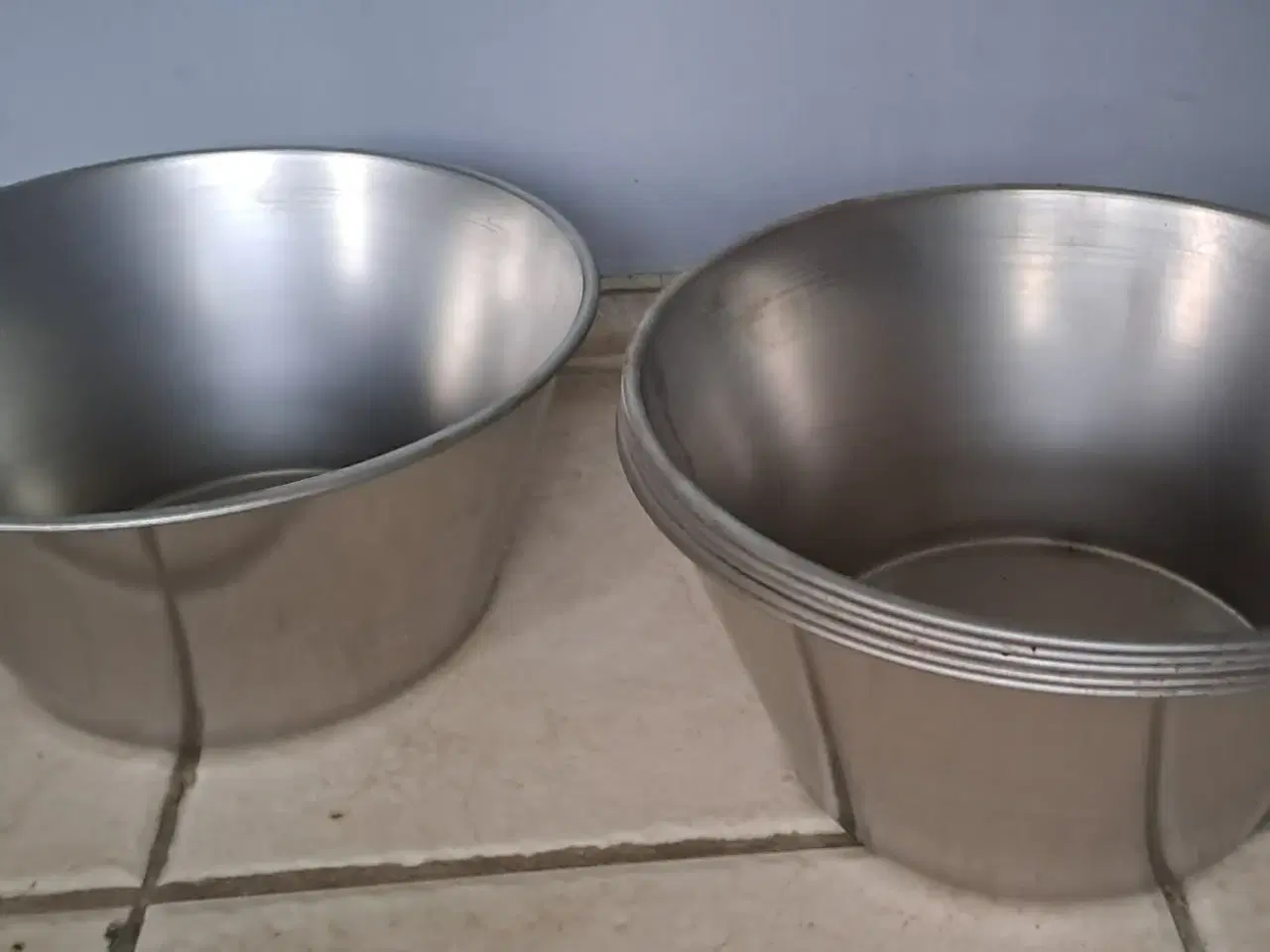 Billede 1 - Foder/vandskål i rustfrit stål STK PRIS