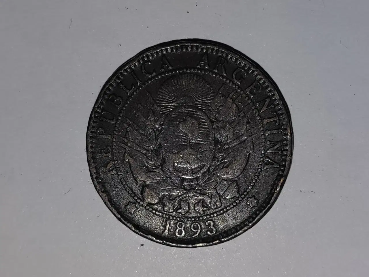 Billede 1 - 2 Centavos Argentina 1893