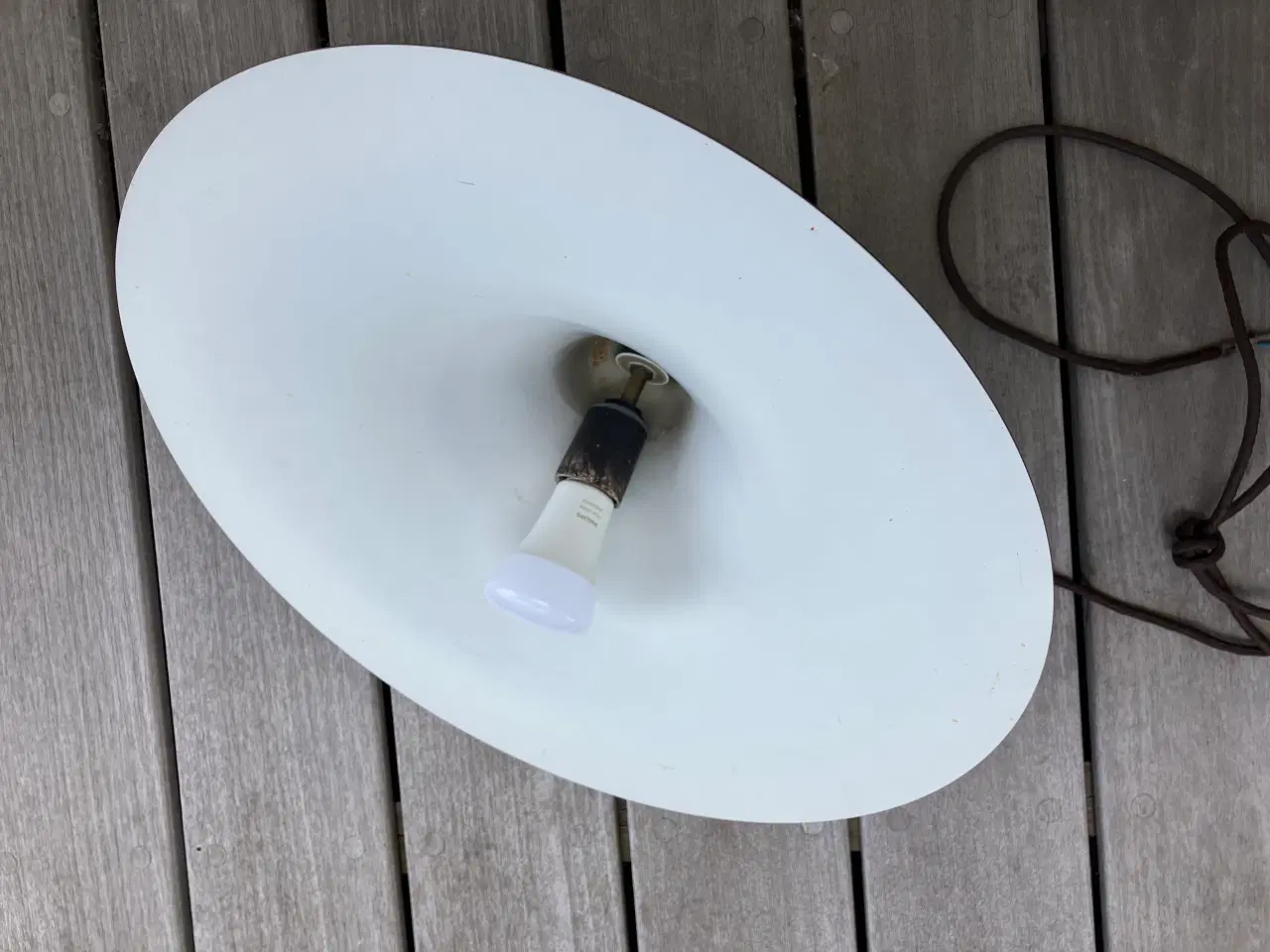 Billede 3 - Brun pendel spisebordslampe metal