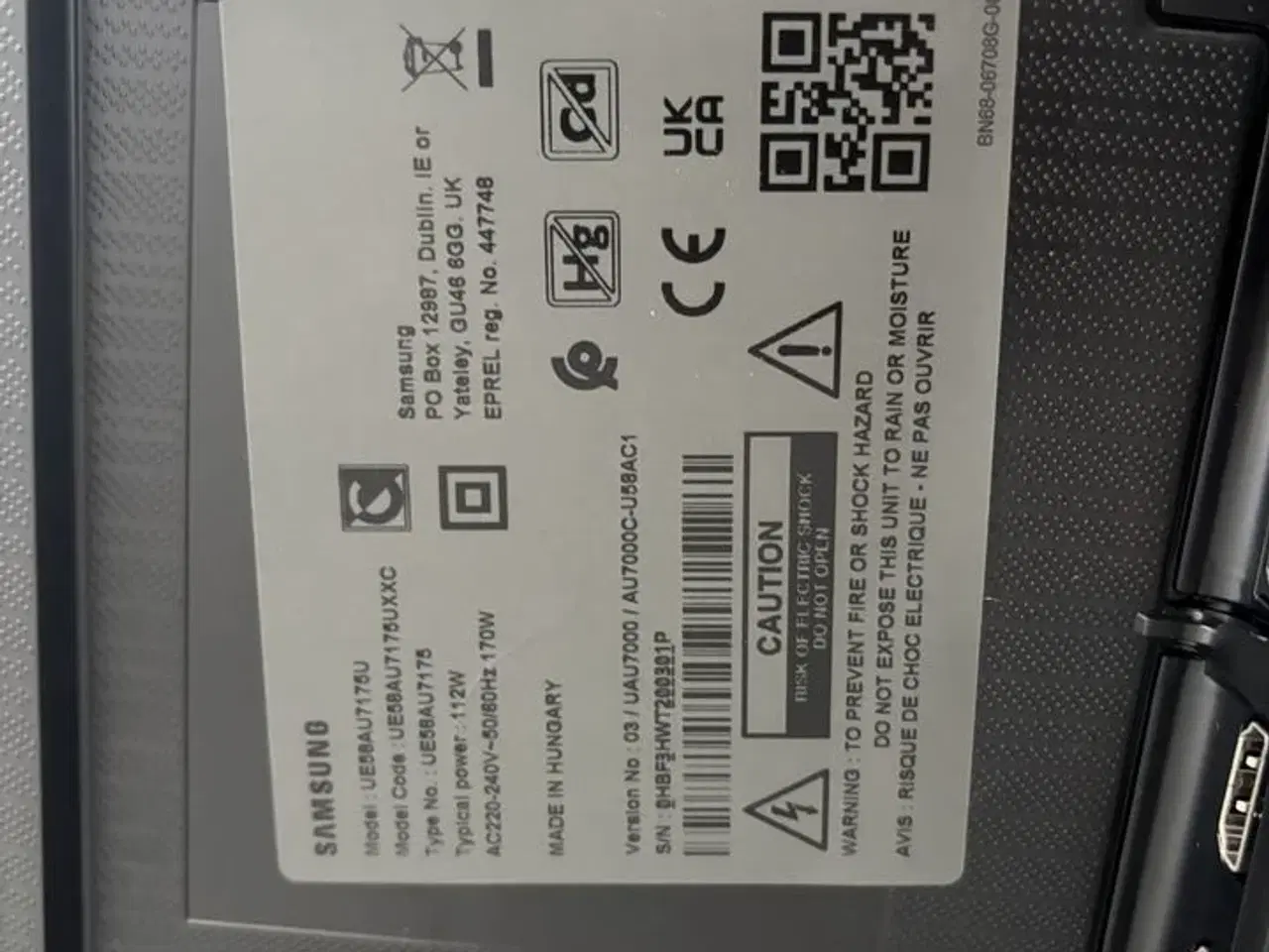 Billede 4 - Fjernsyn SAMSUNG UE58AU7175U