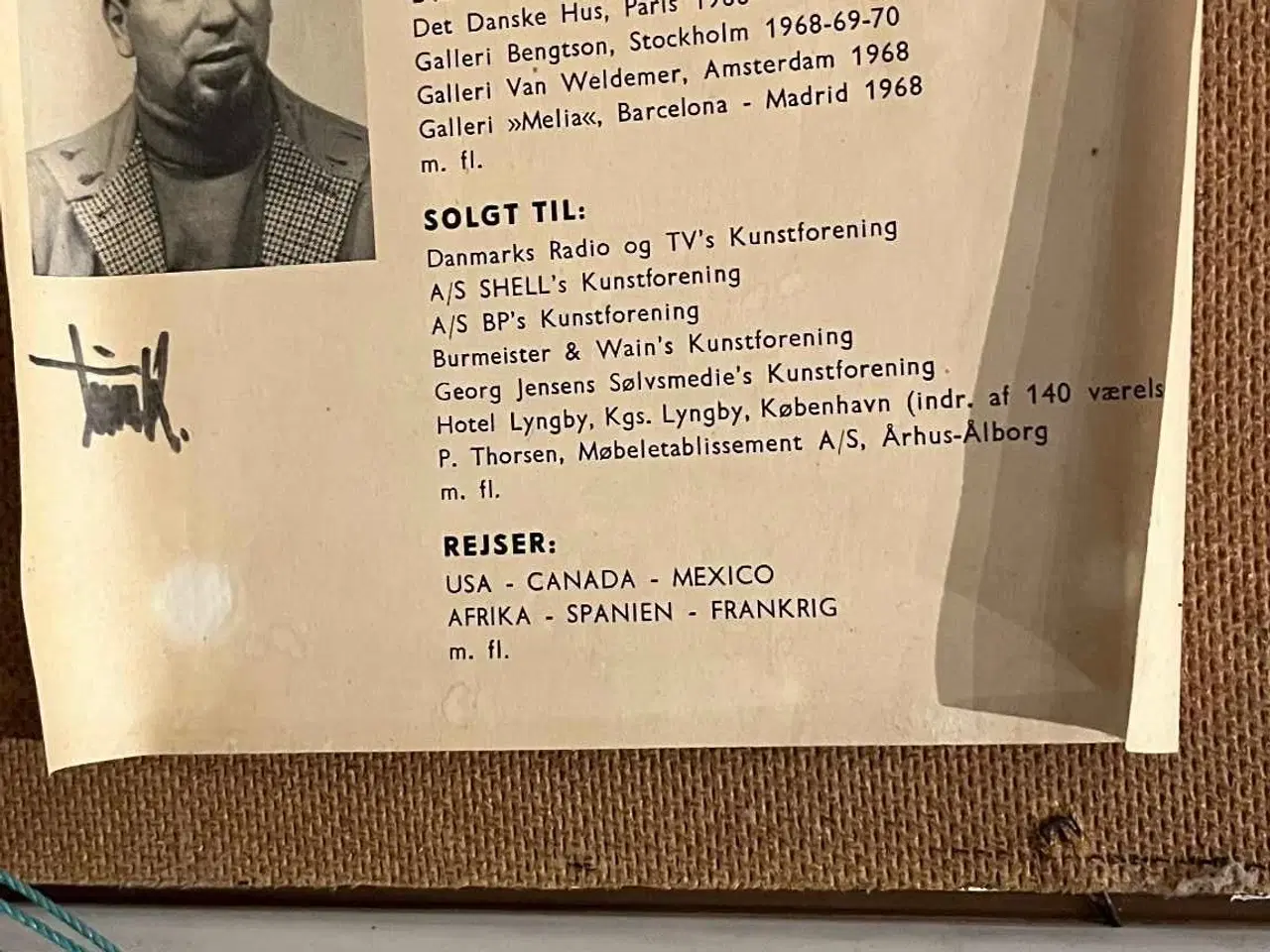 Billede 2 - Oliemaleri af Finn Krogh Abstrakt motiv 